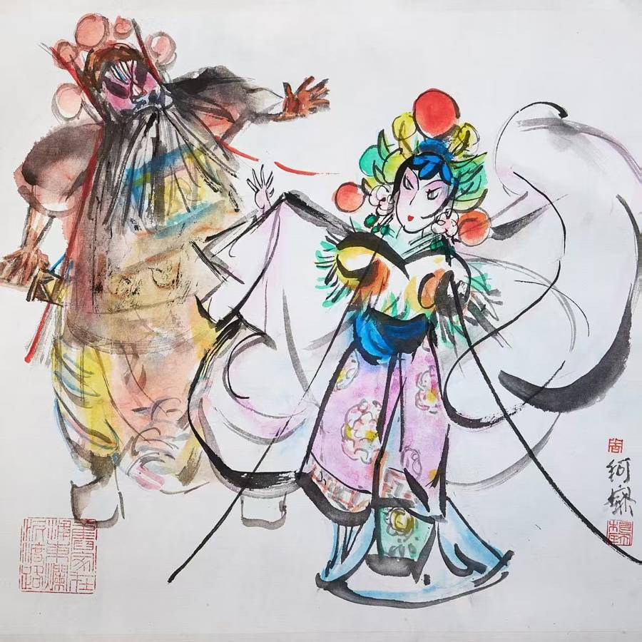 为台上的“有戏人生”墨笔传神 《好戏在后头》在沪举办__为台上的“有戏人生”墨笔传神 《好戏在后头》在沪举办