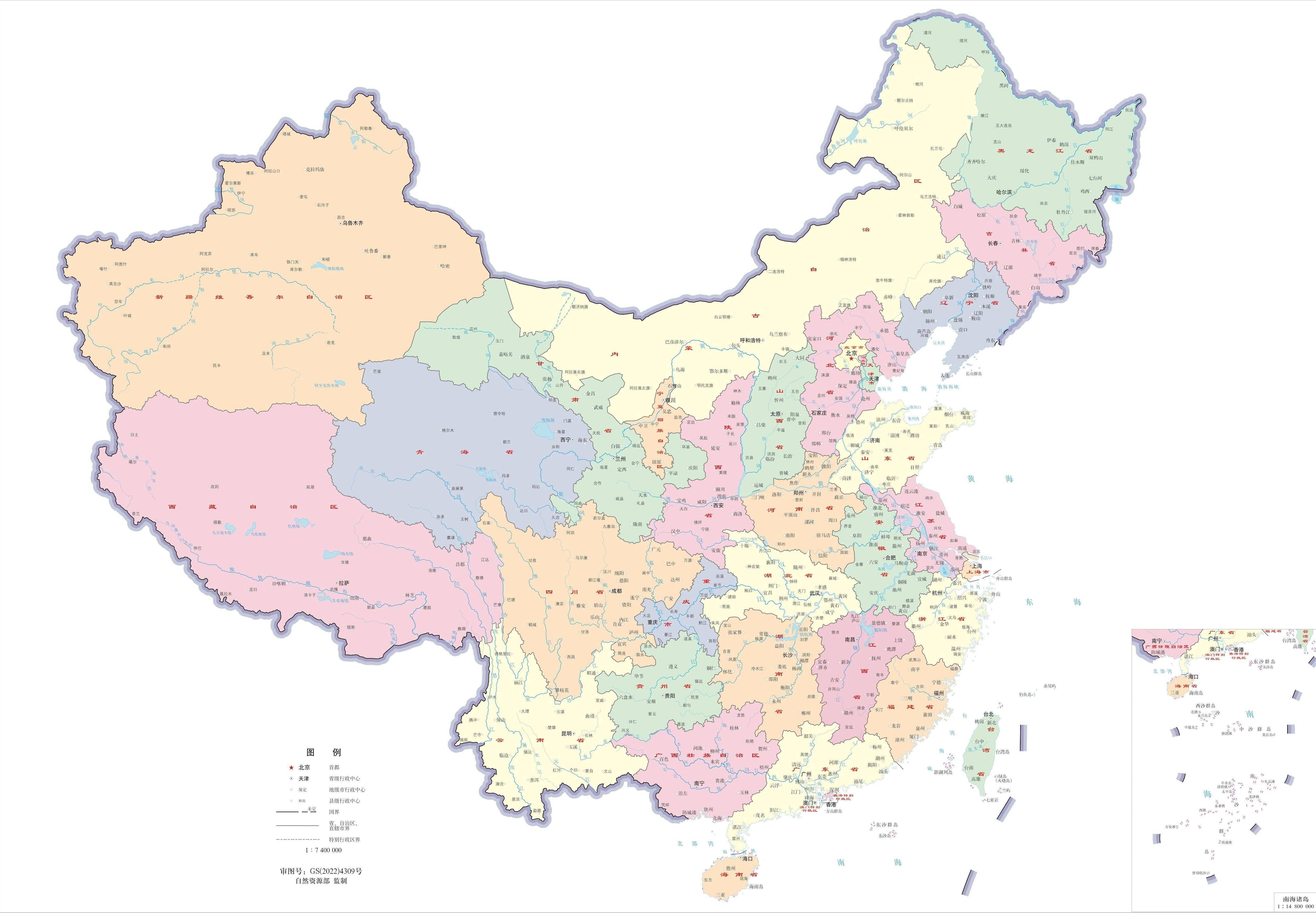 是清朝晚期定下的雏形,真正让这幅地图活起来的,是新中国以来的治理