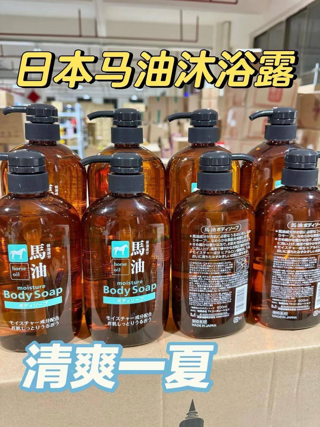 【日本原装进口马油洗护合集】70年匠心配方600ml超大瓶