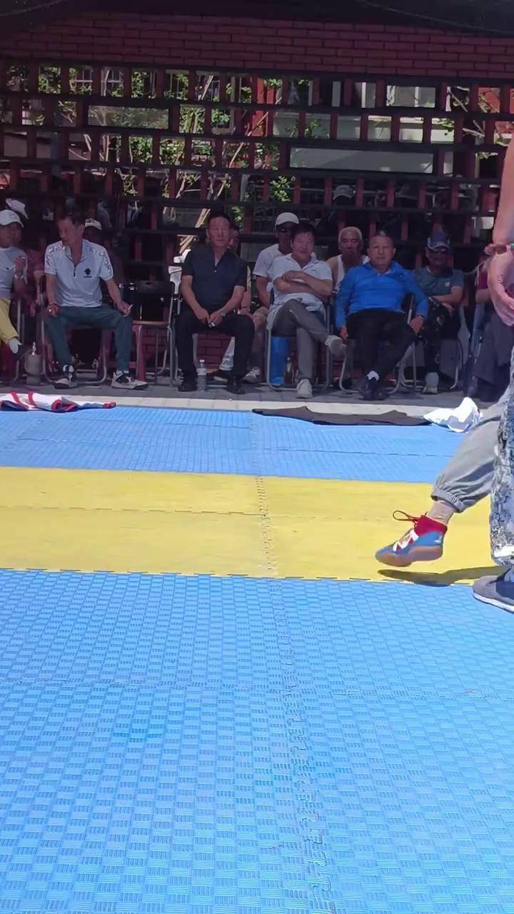 天津摔跤天津中国式摔跤,李国顺功夫演出