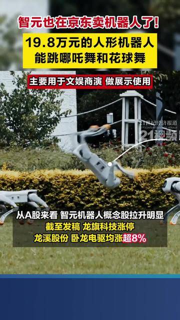 智元也在京东卖机器人了！19.8万元的人形机器人能跳哪吒舞