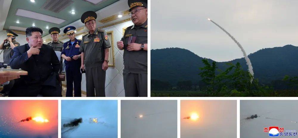 金正恩观摩朝鲜新型防空导弹战斗性能检验试射
