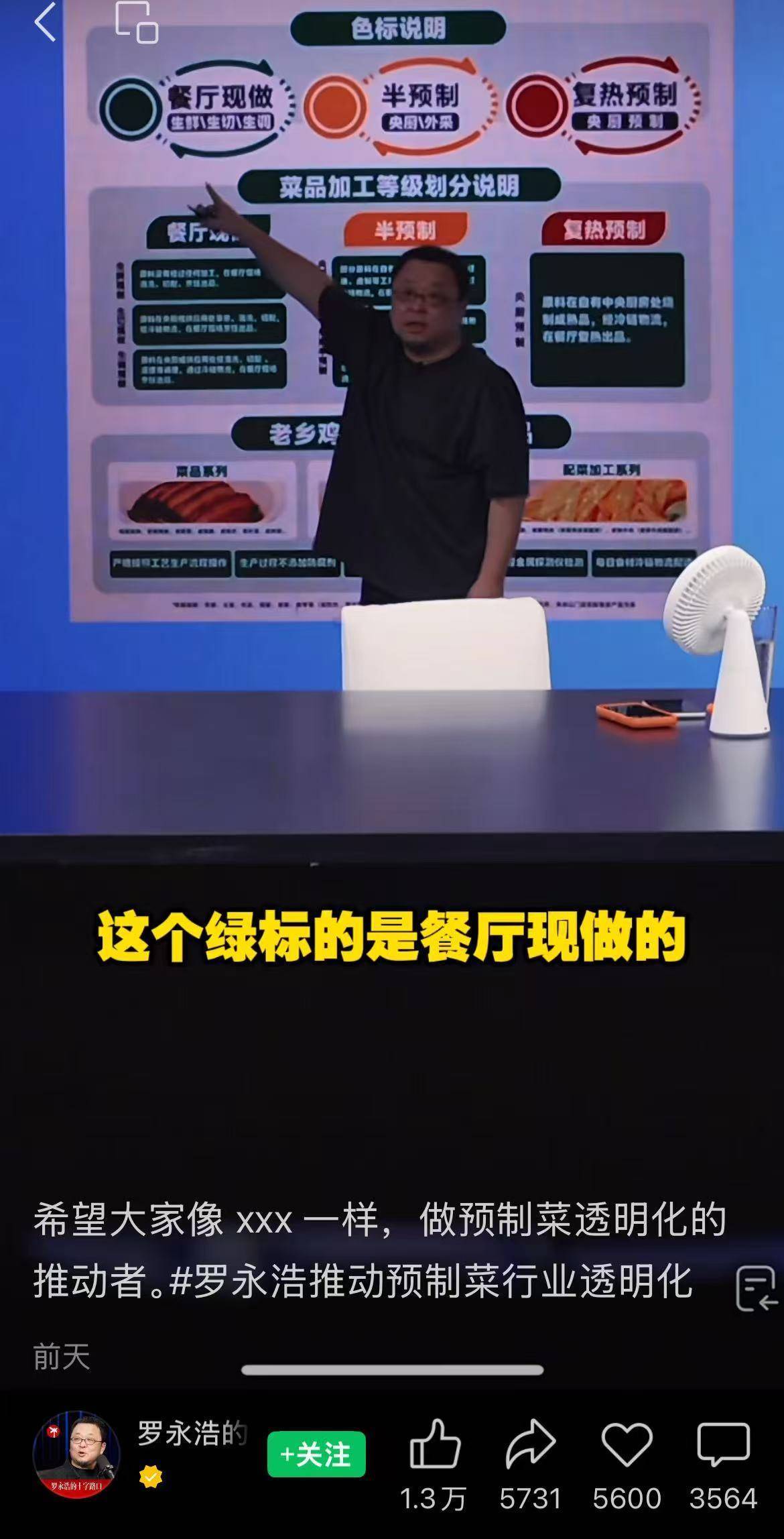 信良记董事长李剑“悬赏20万元”叫板罗永浩 预制菜国标前夜，餐饮人现实困境求解