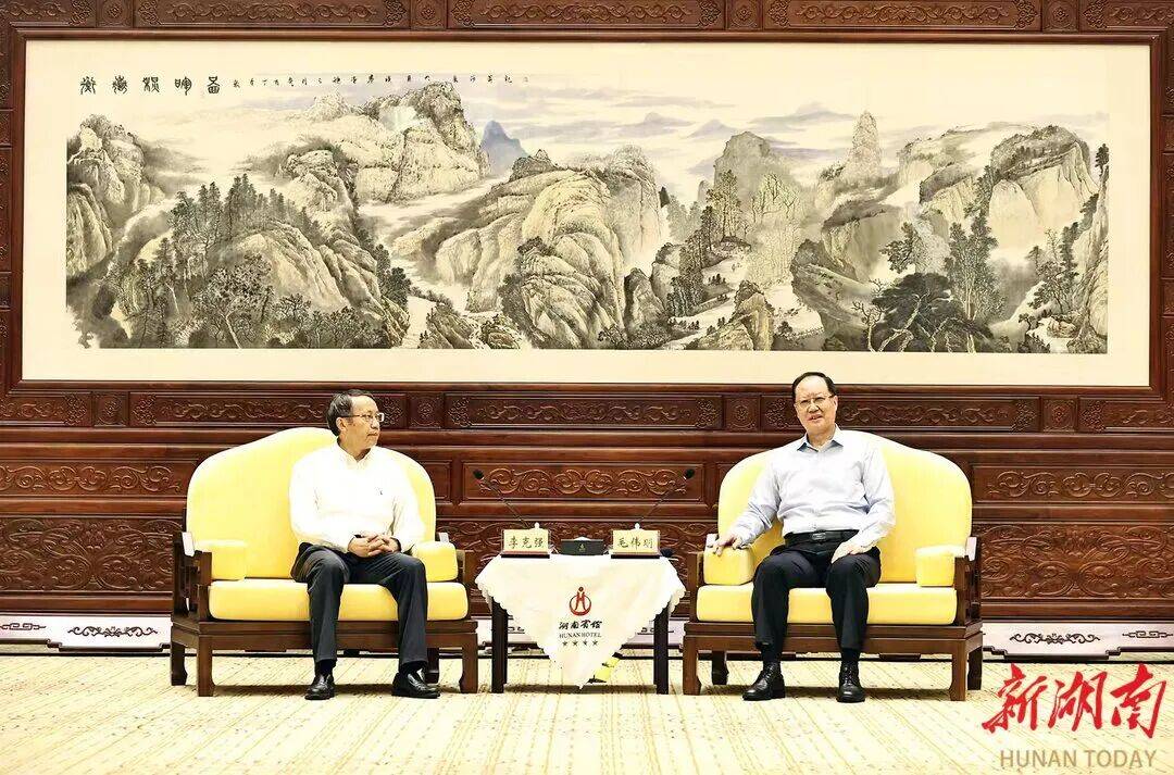 毛伟明与出席2025互联网岳麓大会嘉宾代表座谈