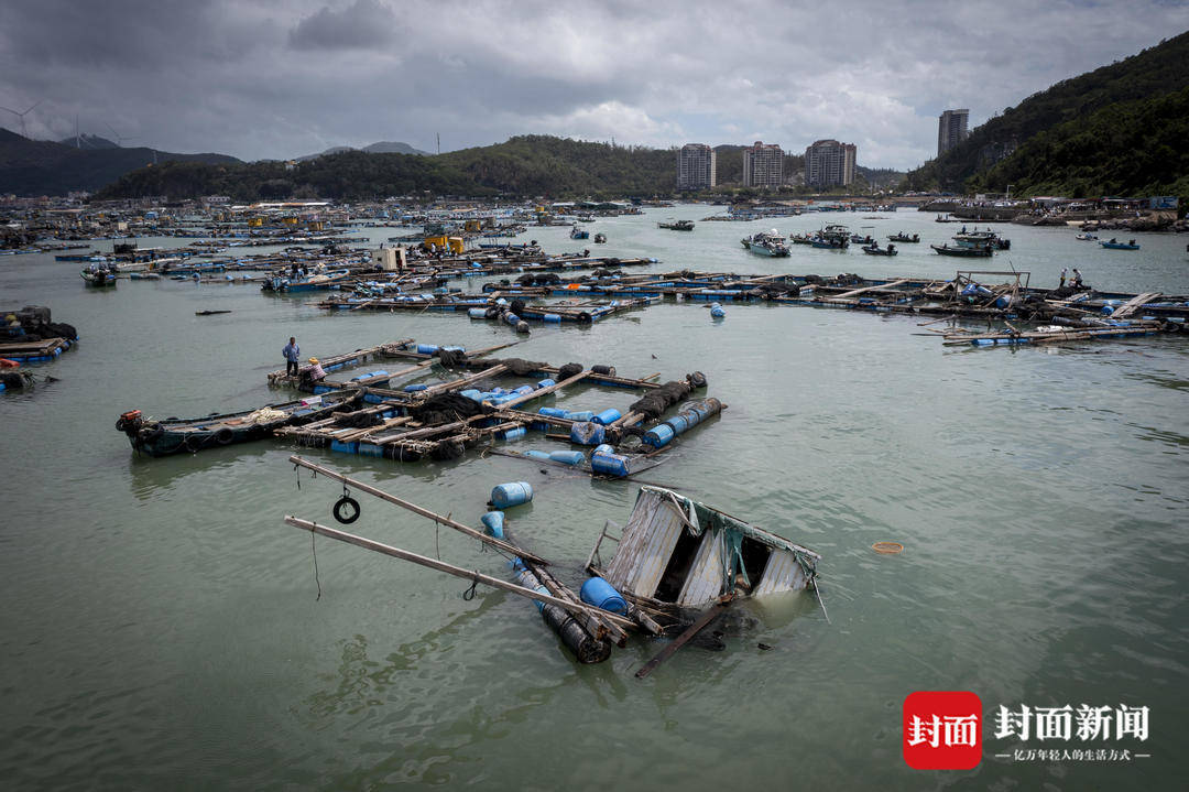 广东阳江至少5组风电机被台风折断，千亩光伏电厂受损｜图集