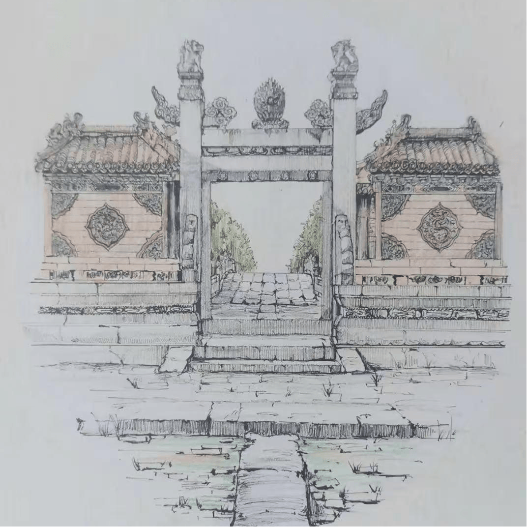 学院风采|建筑学院师生赴清西陵写生,用画笔触摸历史