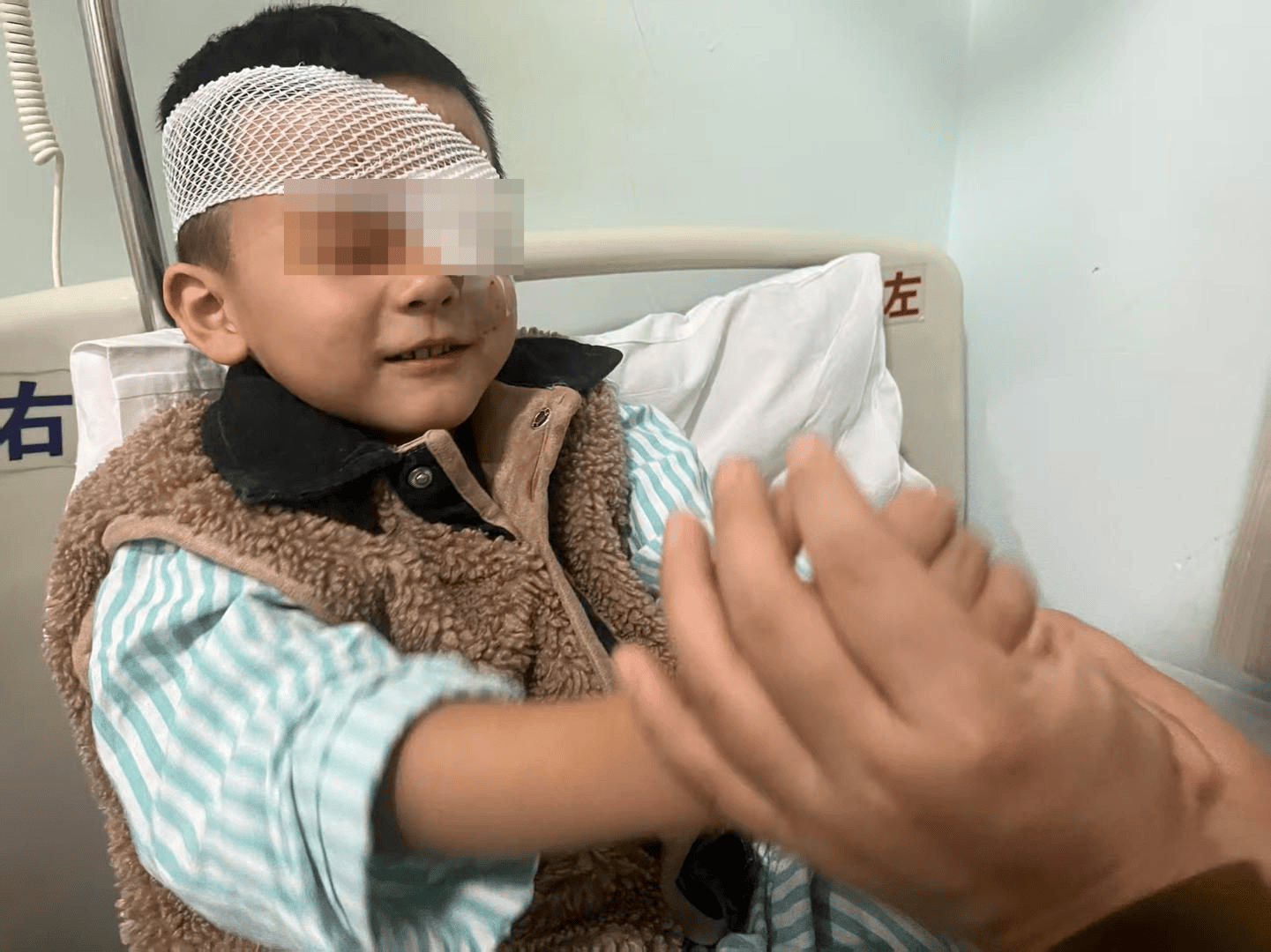 对话“在幼儿园被戳伤左眼致残”男孩母亲：孩子术后半年每晚做噩梦
