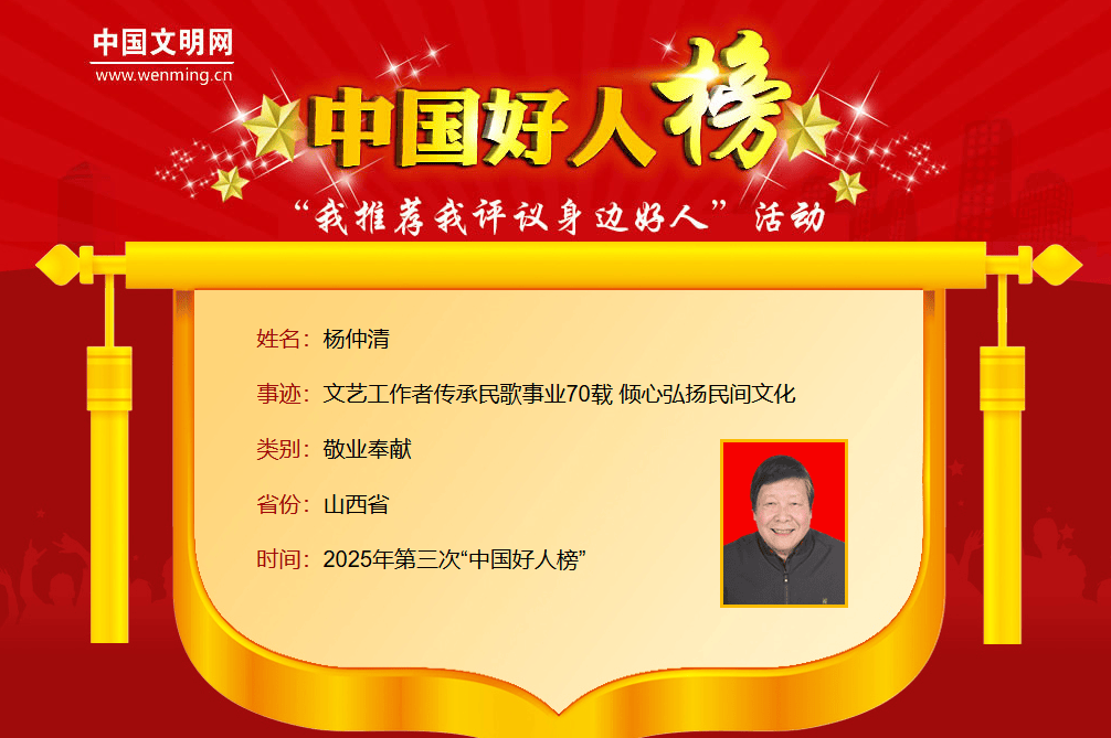 “中国好人榜”发布！山西1人上榜，是忻州的他……