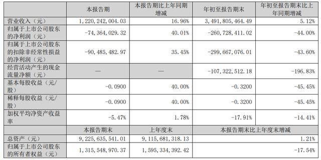 柬埔寨乘用车胎尚未全部投产,青岛双星前三季亏损扩至2.6亿,经营现金流净额亏损过亿 柬埔寨乘用车胎尚未全部投产,青岛双星前三季亏损扩至2.6亿,经营现金流净额亏损过亿