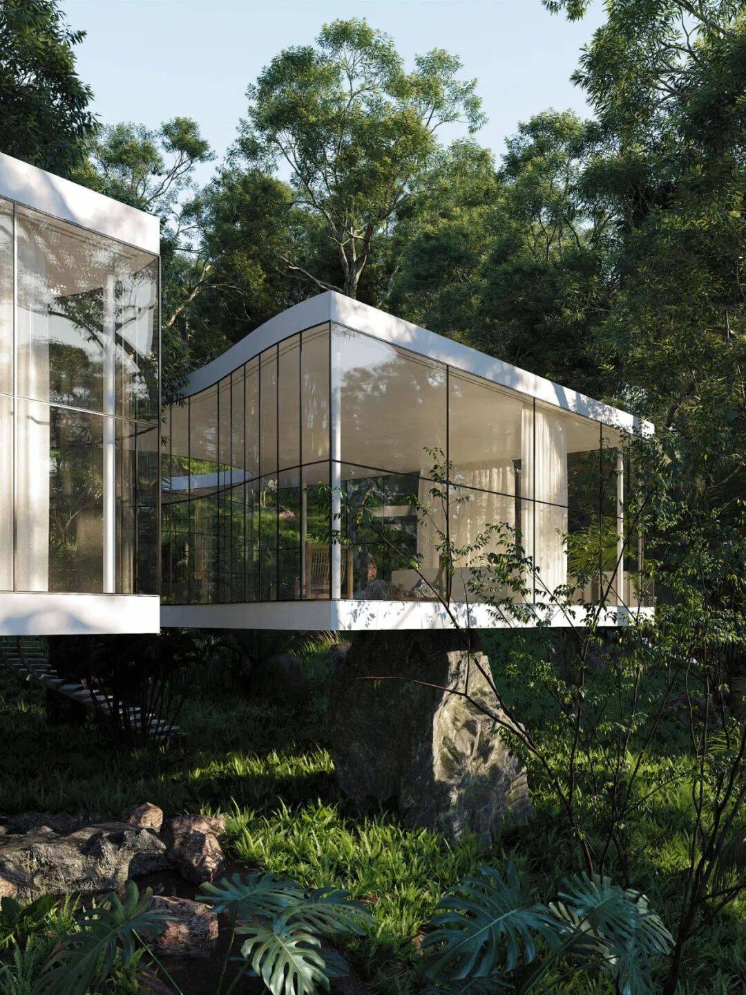 她的《titled house》《black desert house》《casa atibaia》与