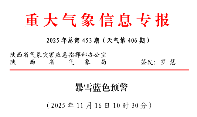 陕西：雨雪降温来袭，部分地区中到大雪、局地暴雪到大暴雪！