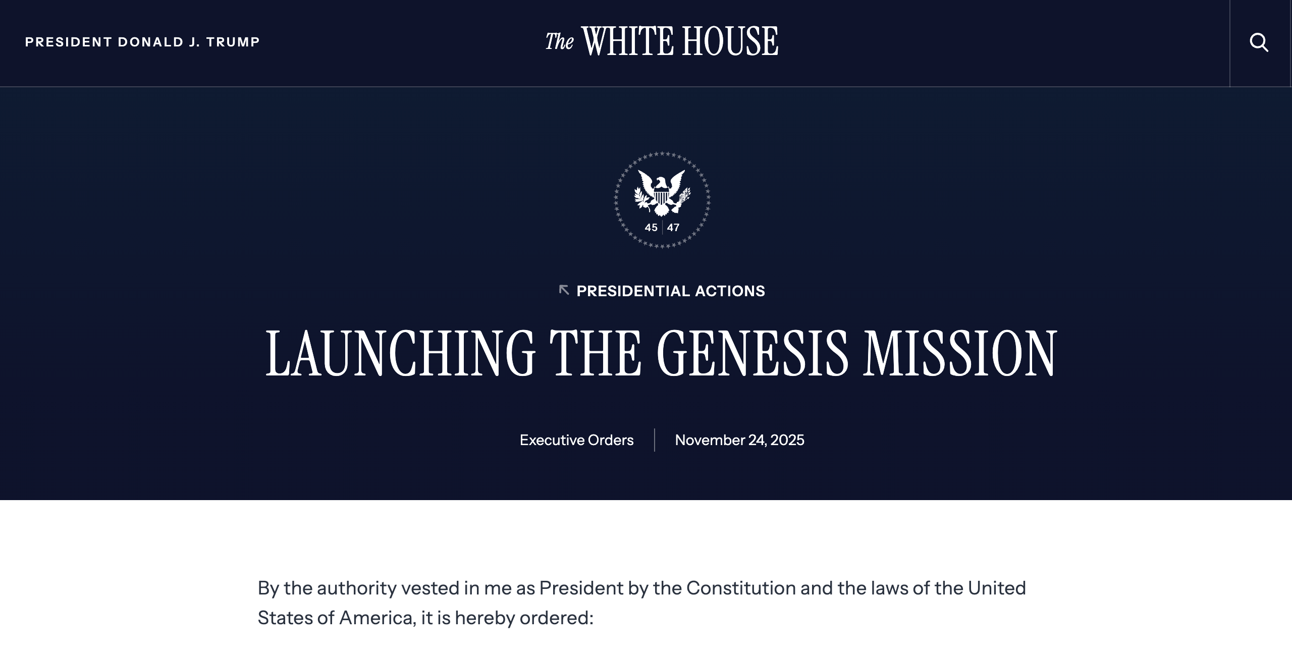 特朗普急了!启动历史性AI创世计划,举全国之力发展AI