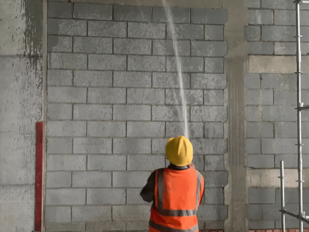 墙面拍浆拉毛最标准的工地!且看如何施工?