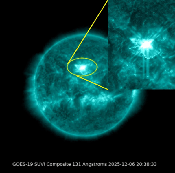 太阳耀斑爆发，可能引发中等或更强地磁暴