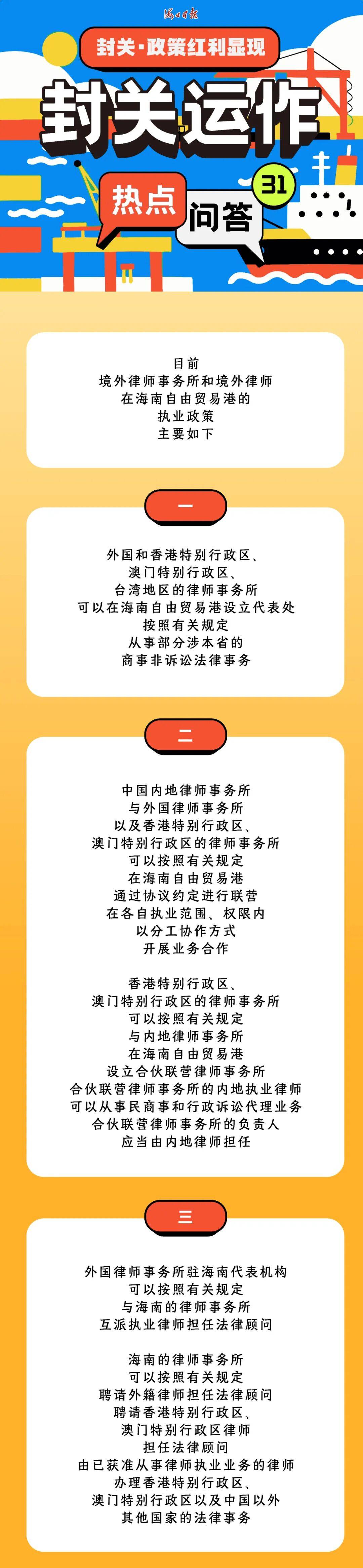 一图读懂封关运作㉛丨封关后海南自由贸易港境外律师事务所和境外律师执业政策有无变化?_相关_唐丽云_条例
