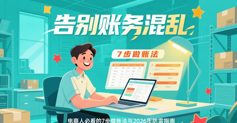 告别账务混乱：电商人必看的7步做账法与2026年防雷指南