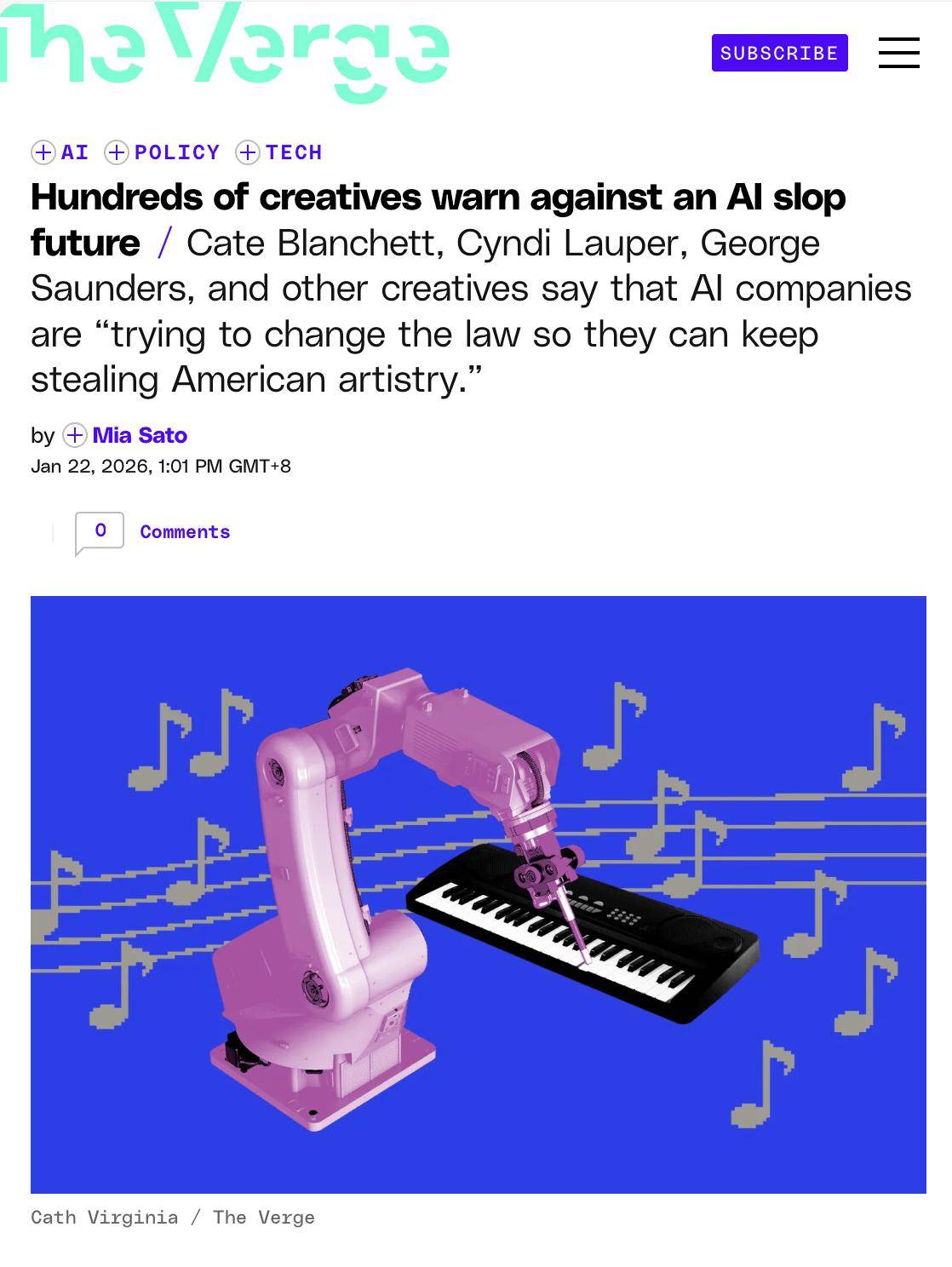 美国近800名创意人士联名呼吁：我们不要充斥“AI垃圾”的未来_搜狐网