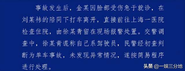 金晨晒满脸血迹的照片道歉,逃逸事件真相大白,却坐实另一个丑闻