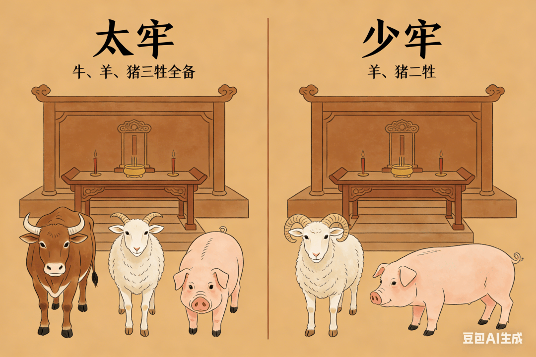 何为太牢少牢？_祭祀_礼制_规格