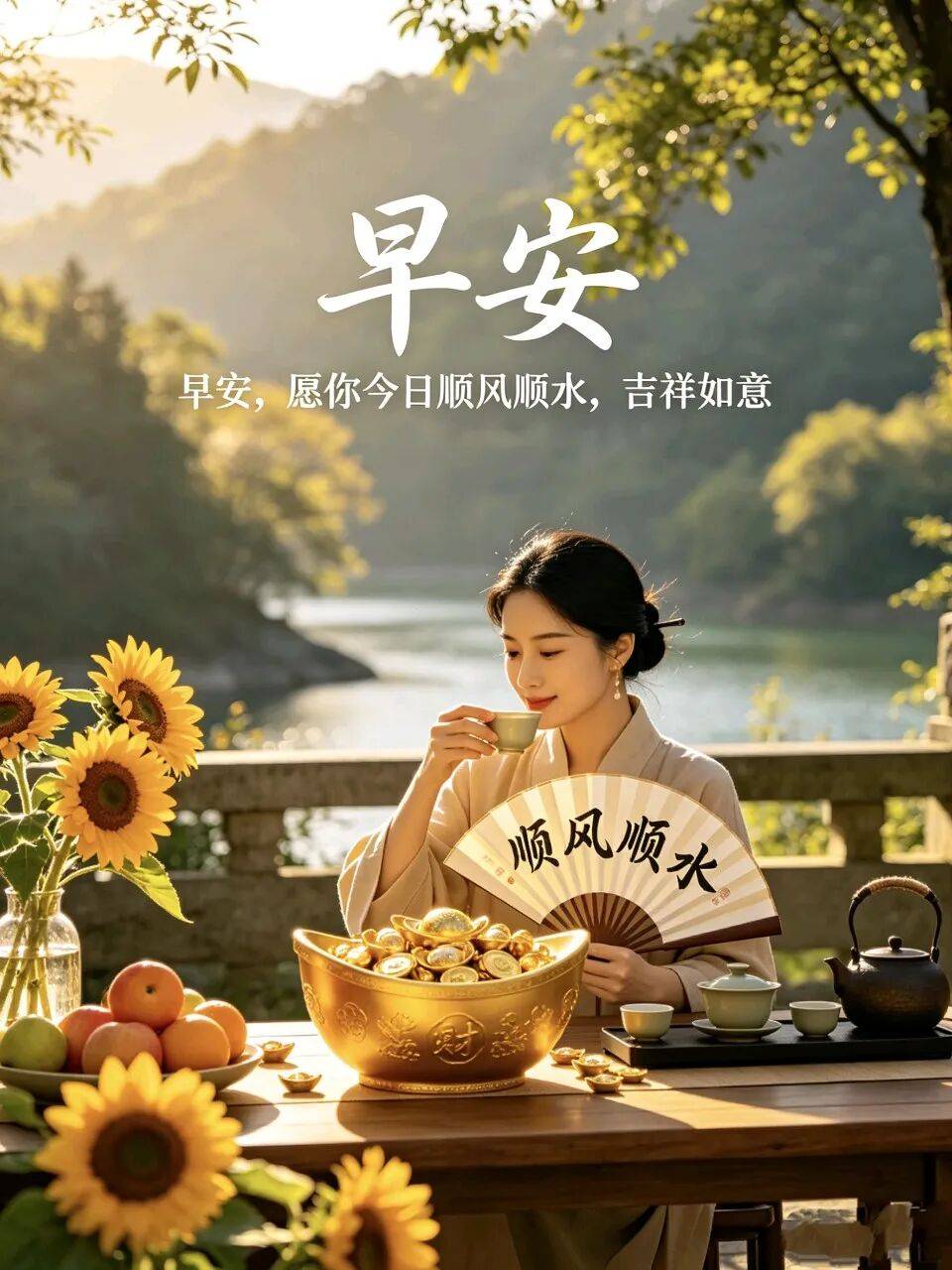 4月15日 周三早上好祝福语ᵕ̈最新版漂亮早安图片表情包_风雨_波折_前路