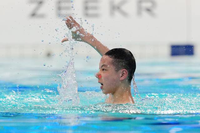 花样游泳丨世界杯（西安站）：郭牧也获得男子单人技术自选亚军