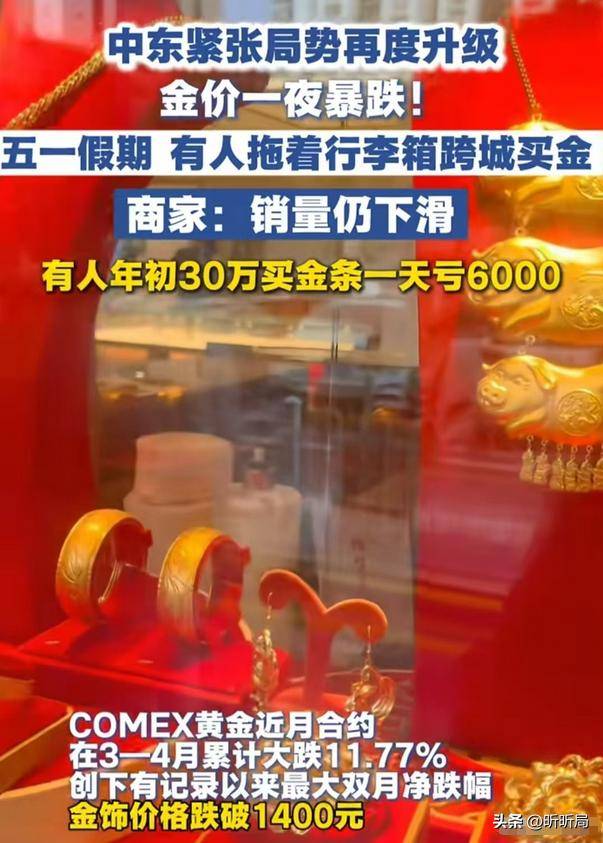 金银价格跌了！散户成韭菜接盘，避险资产为何集体翻车？
