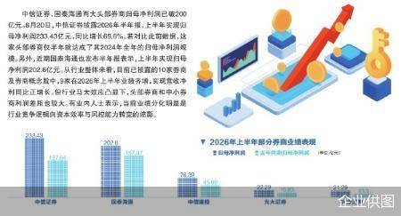 券商营收净利普增 两大头部赚超200亿元_投资_海通_同比增长