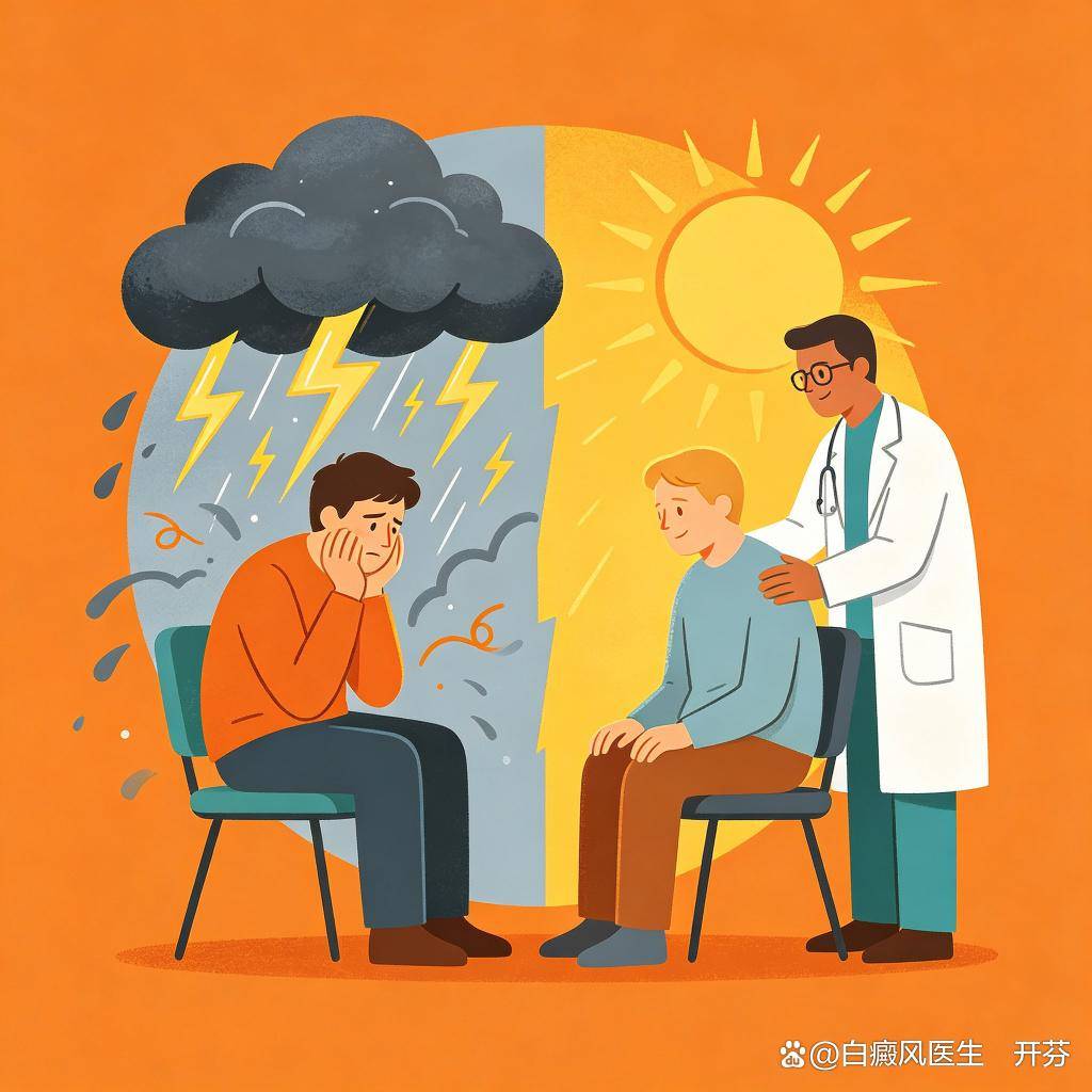 治疗白癜风心态很关键，情绪波动会影响恢复