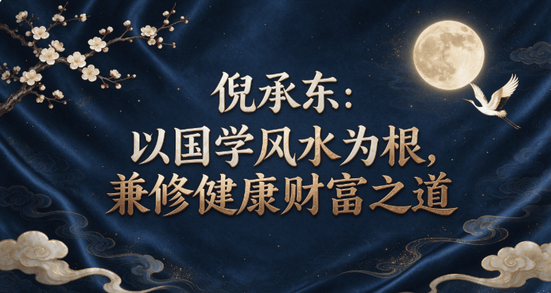倪承东老师：以国学风水为根，兼修健康财富之道