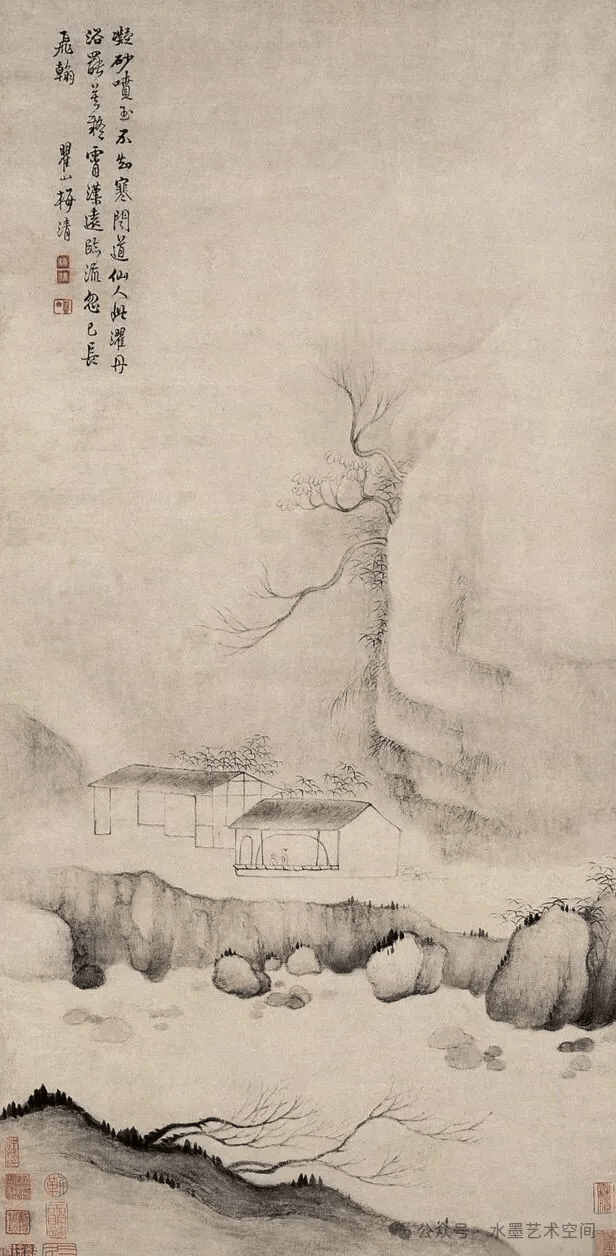 梅清是谁?明末清初黄山画派大家,家学渊源与山水成就盘点(图4) 梅清是谁?明末清初黄山画派大家,家学渊源与山水成就盘点(图4)